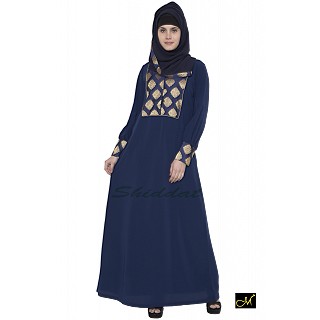 Chic style Abaya- Navy blue